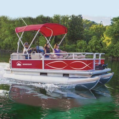 Kinocean 16&prime; Electric Engine Best Used Small Aluminum Pontoon Boats for Sale