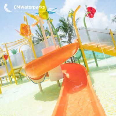 Commercial Water Park Fiberglass Water Slide Pool Slide for Kids Adult