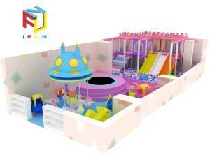 Ifunpark Macaroon Style Soft Playground Candy Style Soft Play Slide Ballpool Trampoline Kids Indoor Game Zone