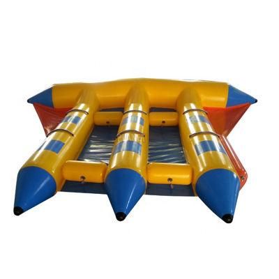 Commercial Water Game Banana Boat Fly Finish Inflatable Flying Fish Tube Towable