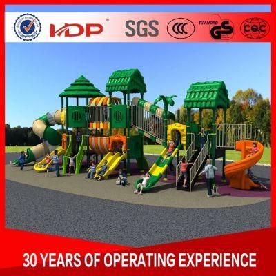 Huadong Kids Plastic Outdoor Playground, Colorful Outdoor Preschool Playground Equipment