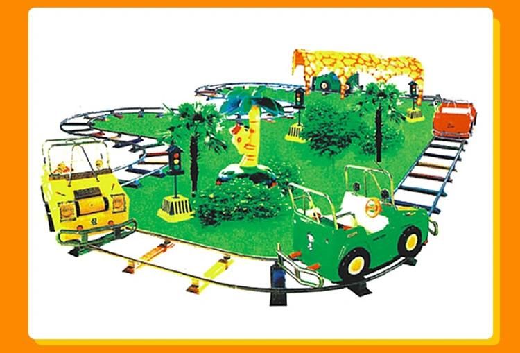 Amusement Park Rides Outdoor Fiberglass Kiddie Electric Tourist Games Mini Train (KL6066)