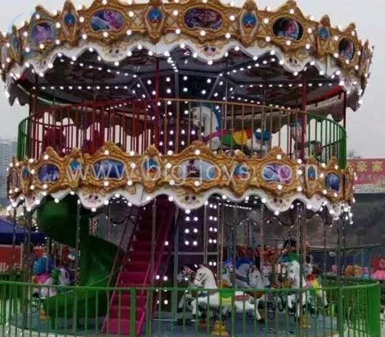 Double Floor Carousel Professional Design Amustment Park Rides for Sale