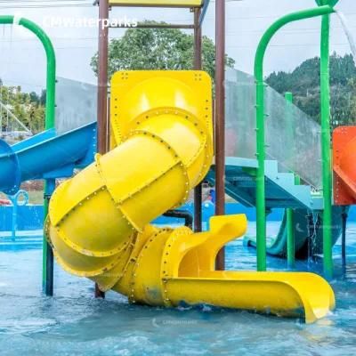 Customizable Water Park Equipment Fiberglass Water Slide Pool Slide for Kids