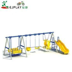 Hot Sale Park and Garden Outdoor Combined Swing with Slide