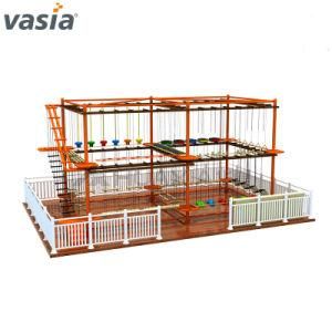 Vaisa Adventure Iron Frames Wood Children Play Outdoor Playground Rope Course