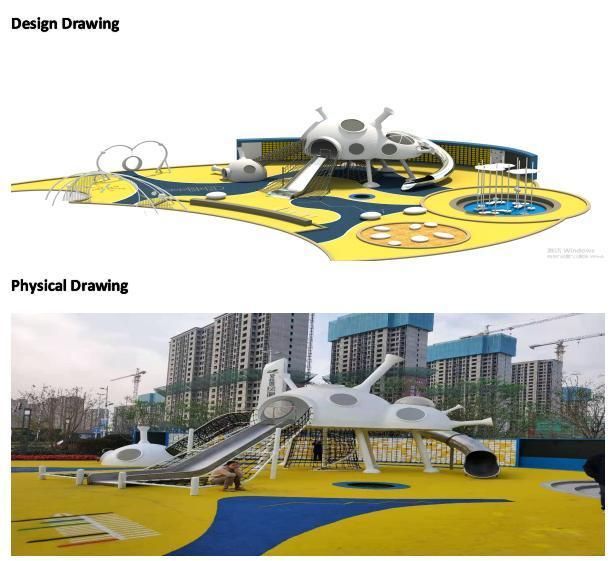 Outdoor Playground Kids Plastic Slide From Beijing Funmax