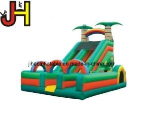 Double Lane Inflatable Forest Water Slide for Kids Fun