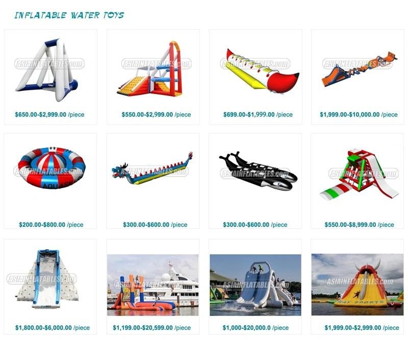 Popular Water Park Equipment Inflatable Land Water Amusement Park for Kids & Adults