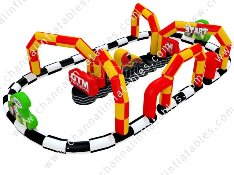 Customized Design Inflatable Race Track for Go Karts Chsp707