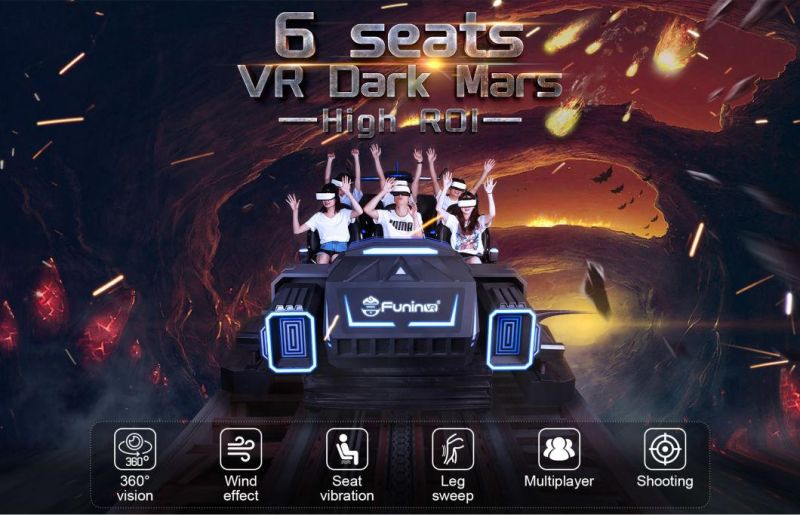 4 Seats 6 Rides Multiplayer 9d Vr Chair Platform Simulator