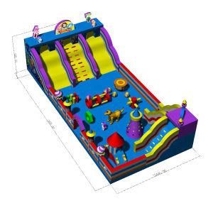 Custom Made Sport Game Combo Amazing Fun City Inflatable Theme Parks