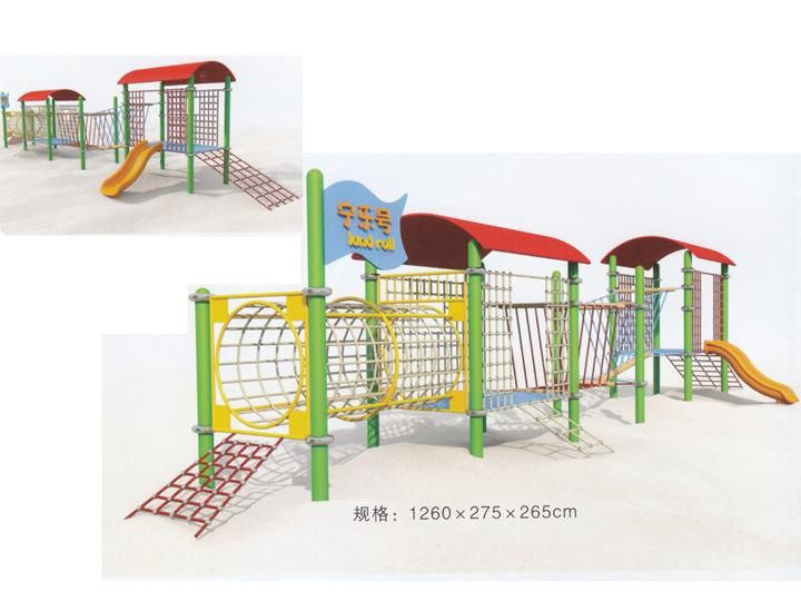 Outdoor Steel Climbing Playground with Slide