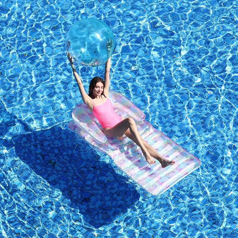 Newest Design Summer Water Play Toys Inflatable Foldable Water Chair Pool Float for Adult