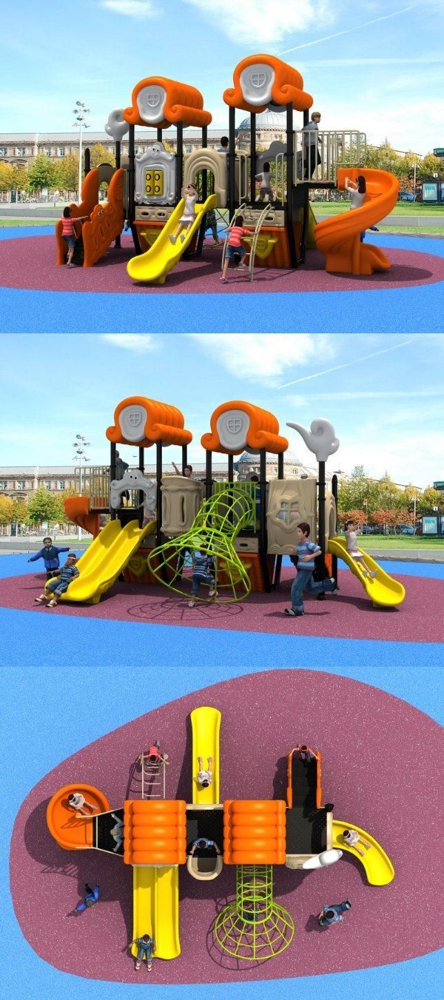 New Design Outdoor Playground Equipment Kids Slides (HD16-007A)