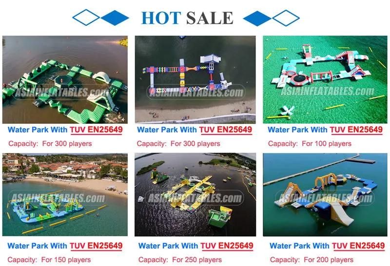 Inflatable Water Obstacle Course Swimming Pools Water Parks for Kids