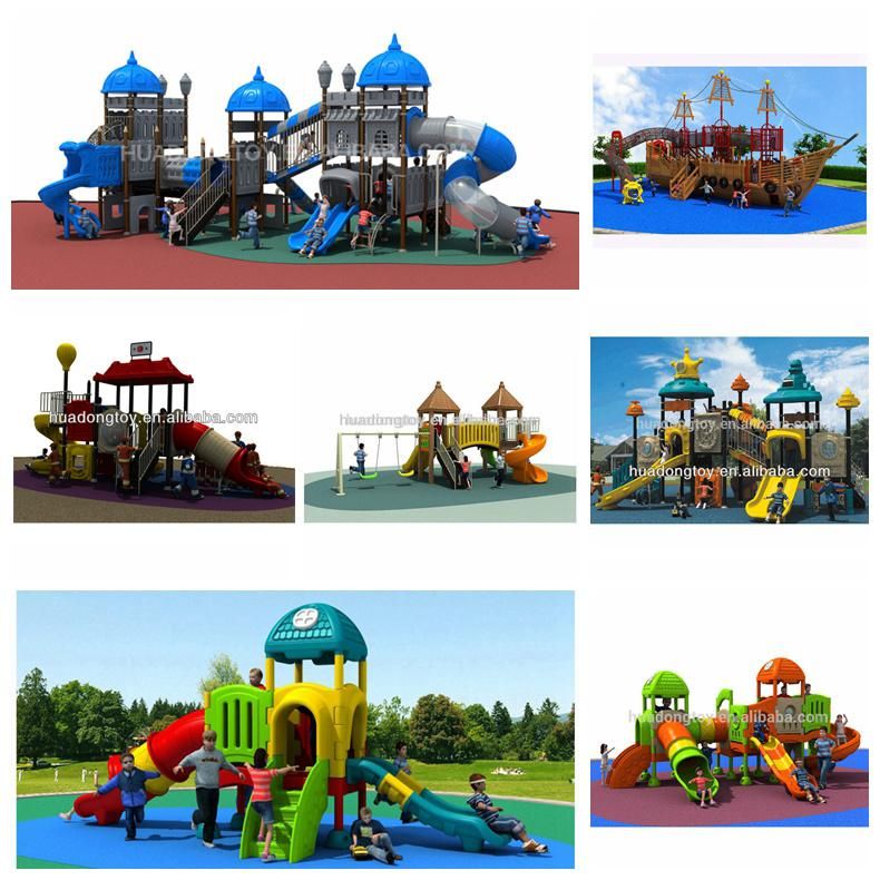 Wholesale Children Outdoor Playground Plastic Combination Slides