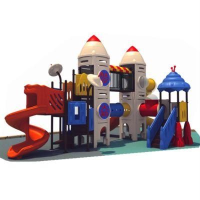 Outdoor Children&prime;s Amusement Park Slide Playground Equipment Rocket