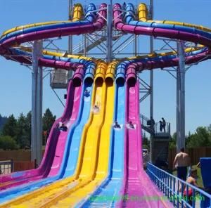 6 Chutes Octopus Racer Water Slide of Aqua Park Facility (WS-080)