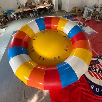 PVC Water Ride Game Inflatable Disco Towable Boat for Water Sports