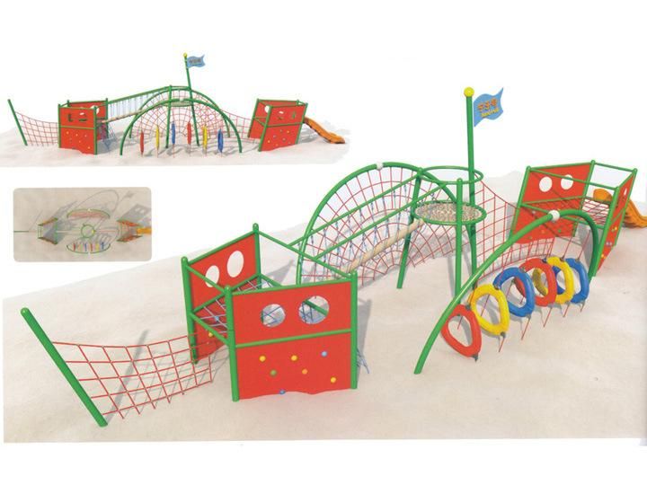 Large Size Outside Steel Climbing Playground for Children