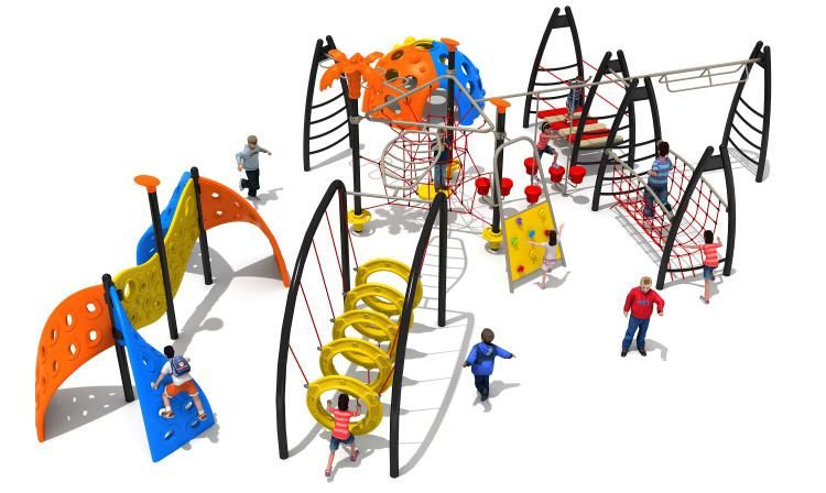 Children Park Cheap Plastic Outdoor Playground Equipment