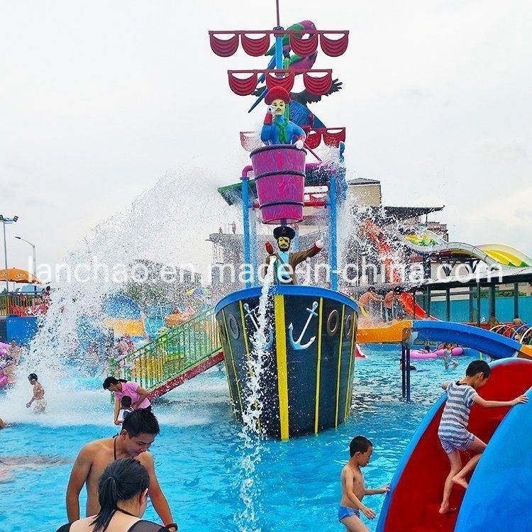 Aqua Park Fiberglass Water Slide Playground for Family