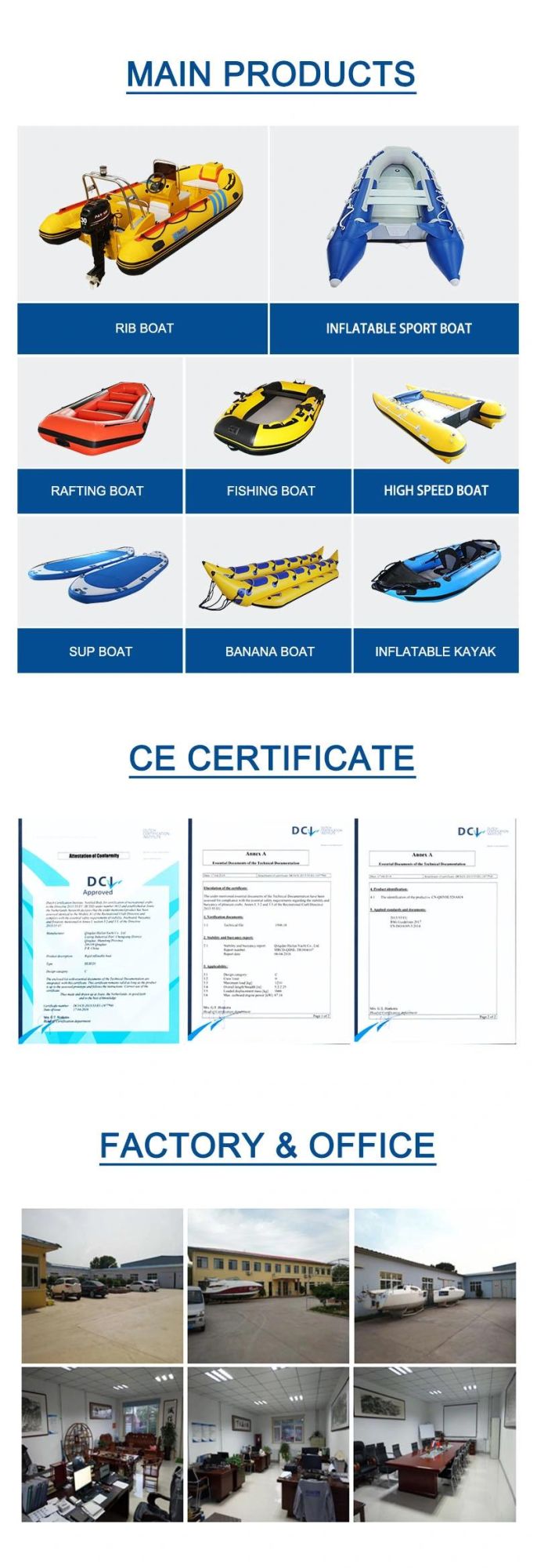 Inflatable Rafting Boat PVC Material Inflatable Boat 5m Rafts