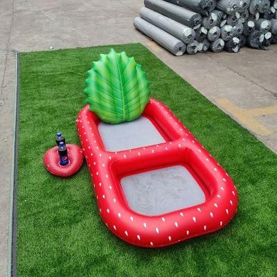 Customized Strawberry Floating Bed Adult Water Inflatable Toy Water Hammock