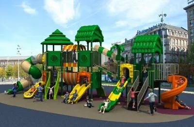 Wood Series Outdoor Playground Amusement Park Equipment Kids Slide