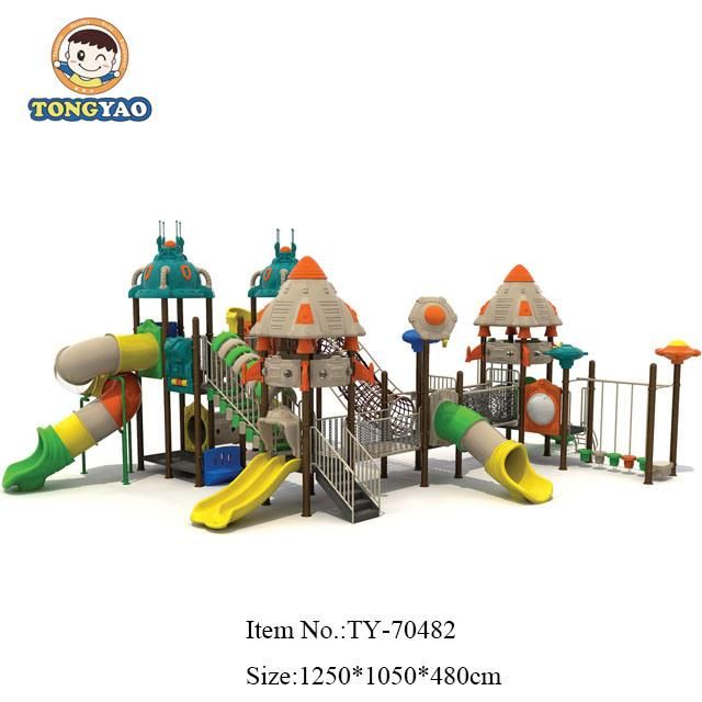 Guangzhou Outdoor Plastic Slide, Children′s Amusement Park Slide