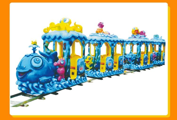 Supplier Amusement 4seats Kiddie Ride Robot Electric Mini Track Train (KL6039)