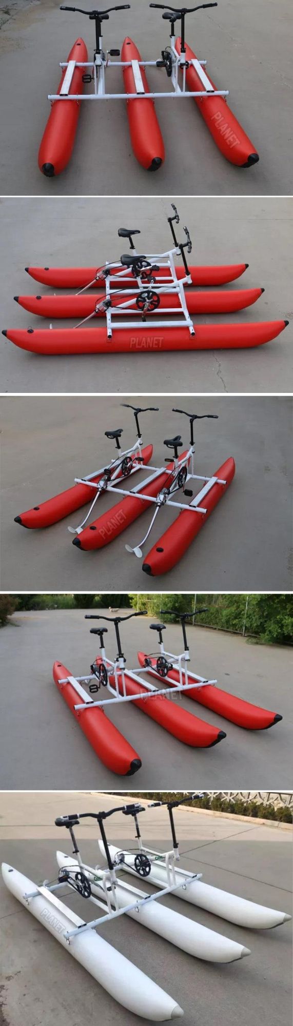 Hot Selling Inflatable Recreational Water Aqua Bike, Kids Adults Water Bicycle for 2 Persons