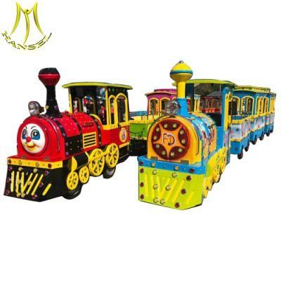 Hansel Battery Indoor Large Kids Electric Trackless Train for Shopping Mall