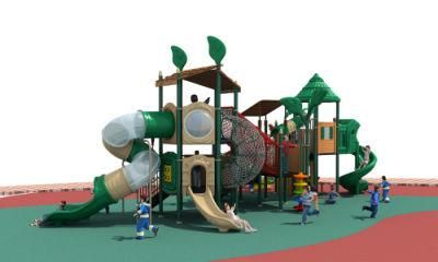 China The Latest Special Woods Series Outdoor Playground Children Amusement Slide Equipment HD17-001A
