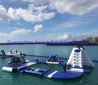 Custom Commercial Aqua Slide Park Lake Inflatables Water Games for Adult and Kids