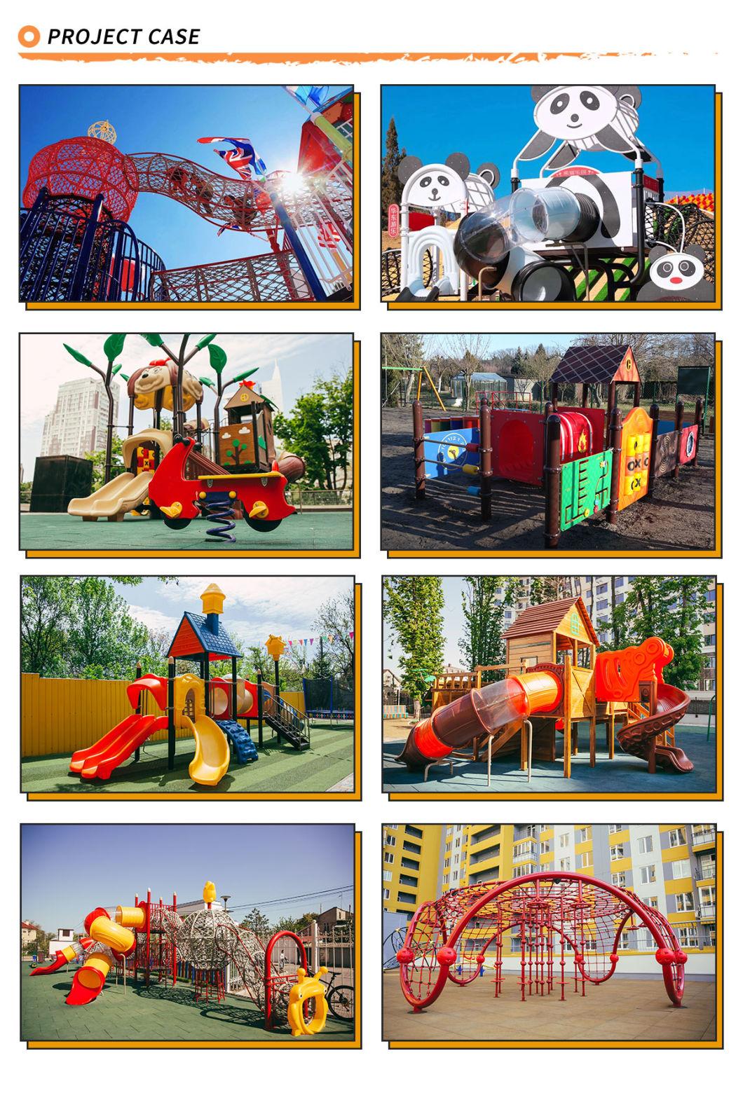 Amusement Park Outdoor Playground Expand Wire Rope Sling Spider Tower Climbing Net for Kids Nylon Rope Stainless Wire Inside
