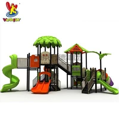 Treehouse Children Outdoor Playground with Slides Kids Treehouse