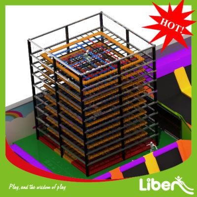 ASTM Approved Indoor Trampoline Climbing Spider Tower