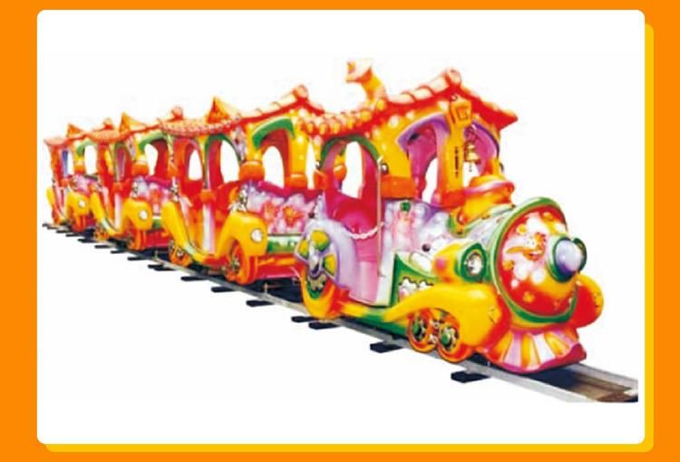 Supplier Amusement 4seats Kiddie Ride Robot Electric Mini Track Train (KL6039)