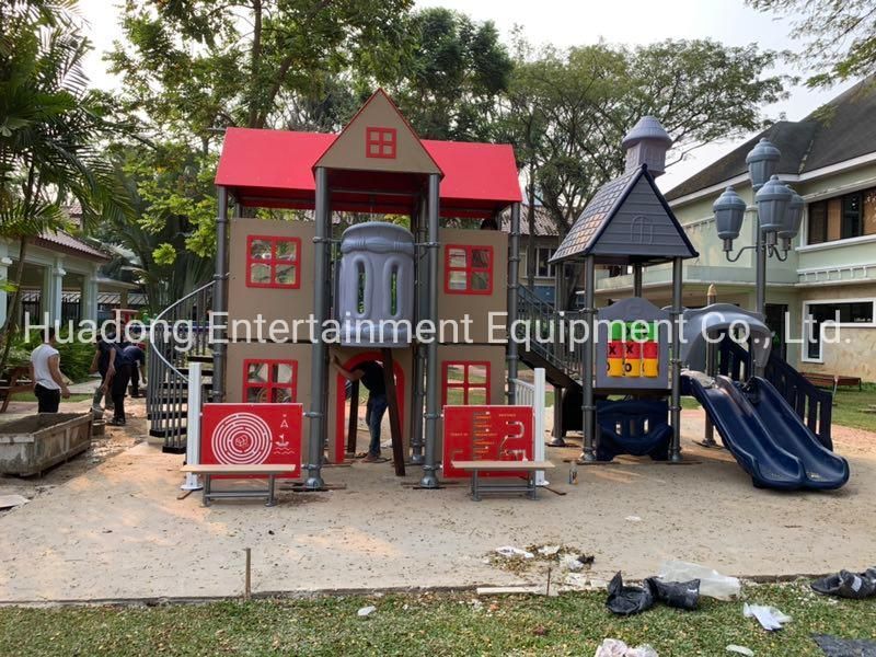 Most Popular Children Plastic Outdoor Playground Slides 30 Years Chinese Factory Custom Large Plastic Slide Children Climbing Games TUV/ISO/CE/ASTM Certificate