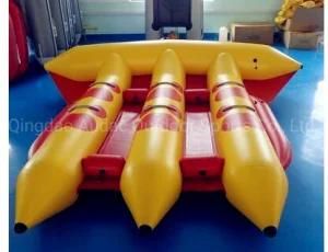 Six Seats Eight Seats Adventure Sport Game PVC Tube Tarpaulin Fly Fish Inflatable Banana Boat for Wholesale Price
