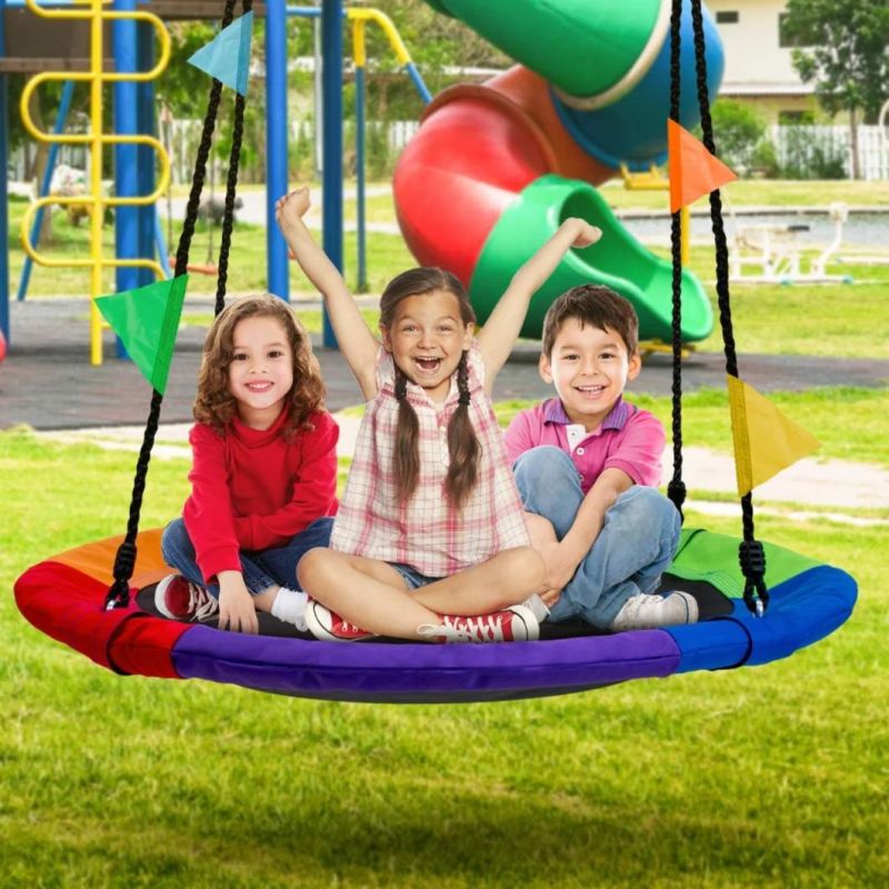 Portable Garden Europe Kids Garden Hamak Adjustable Rope Toy Swing Set