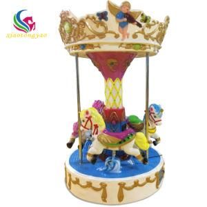 Amusement Park Coin Operated Electric Ride Carousel for Kids