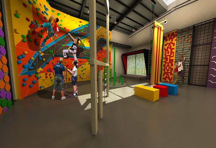 Indoor Rock Climbing Wall Gym Fitness