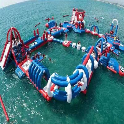 Anka High Quality PVC Tarpaulin Inflatable Water Park with Water Slide