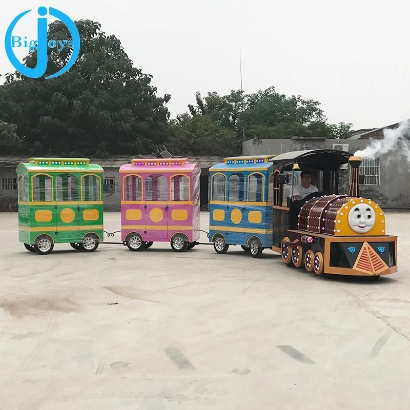 High Quality Commercial Outdoor Adult Amusement Park Electric Trackless Train