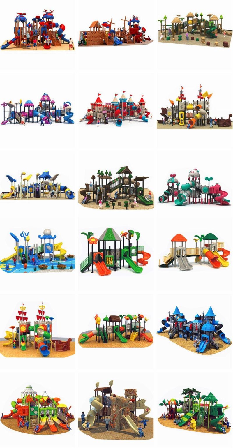 Customized Outdoor Playground Equipment Amusement Park Plastic Slide