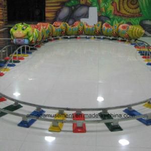 Electric Train Cartoon Worm Model for Indoor Playground