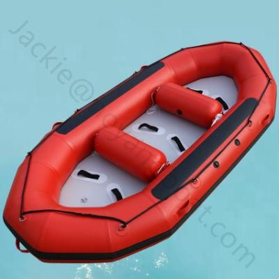 2021 Hot Selling Product High Quality Small Raft Self Bailling Bottom PVC or Hypalon Material River Rafting Boat